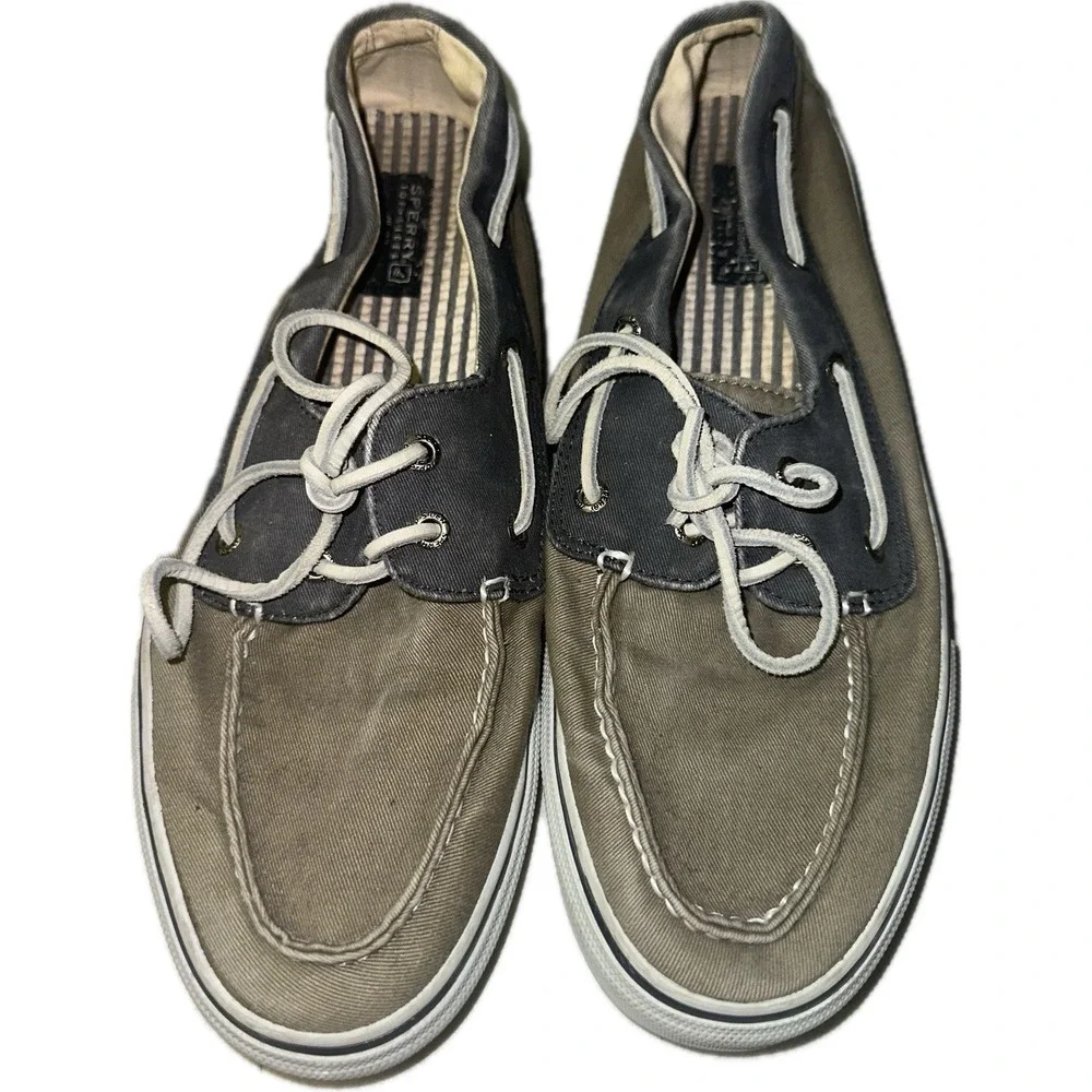 Sperry Top Sider Boat Shoe Mens 12 Blue Tan 0538207 Summer Yacht Club Dock‎ Pool